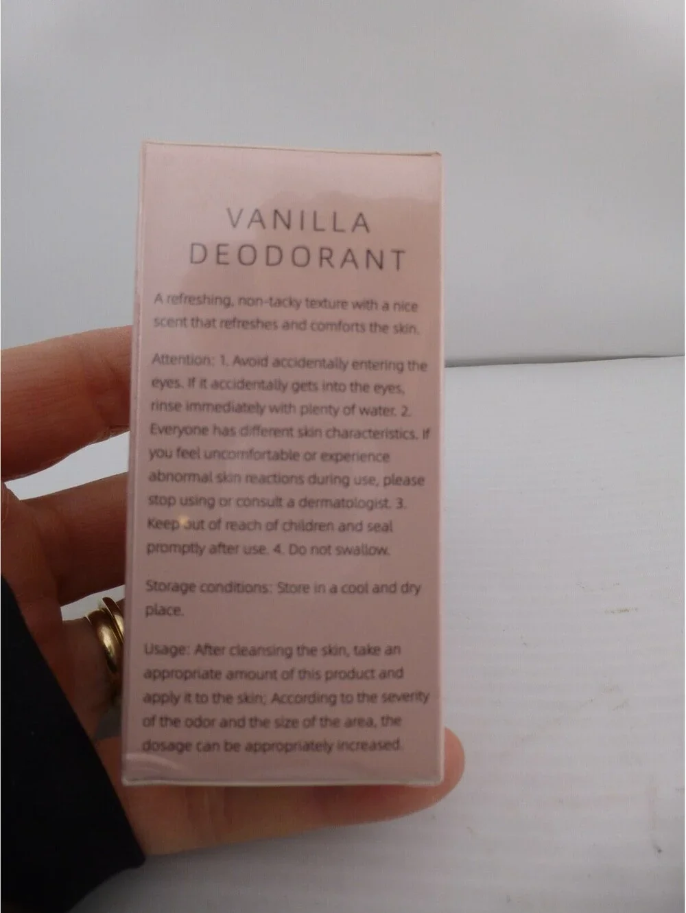 YOUBUY Vanilla Deodorant Natural Formula 40g The Healthy Deodorant Sealed Q8